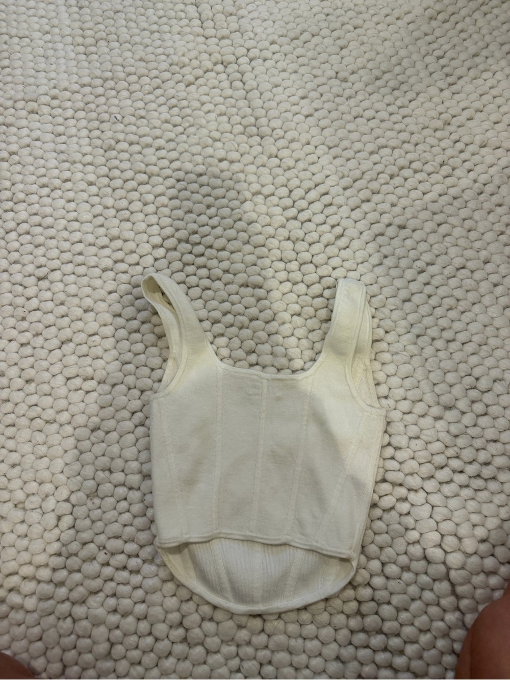 Wilfred Cream Ribbed Tank Top - Picture 2 of 3